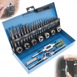 Wholesale 32pcs/Set HSS Metric Tap & Die Set M3-M12 1st 2nd & Plug Finishing for Metalworking