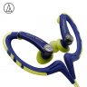 Original Audio-Technica ATH-SPORT1iS In-ear Wired Sport Earphone With Wire Control With IPX5 Waterproof For IOS Android Smartphone Blue