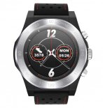 Wholesale Fitness Band Heart Rate Monitor Leather Strap Smart Watch Silver 1.3inch Full Round Color Screen Smart Watch