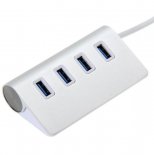 Wholesale Mini USB 3.0 Hub Silver 4 Ports USB Hub High Speed 480 Mbps Portable