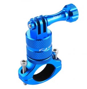 Wholesale for GoPro GoPro Hero4/5/6 blue PULUZ 360 Degree Rotation Bike Aluminum Handlebar Adapter Mount