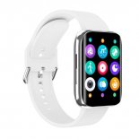 Wholesale Blood Pressure Heart Rate Monitor Fitness Tracker Sport Smartwatch Silver color white band S216 1.78Inch HD Smart Watch