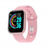 Y68 Smart Watch Heart Rate Monitor Smartwatch Blood Pressure Fitness Watch For Android Iso Phones pink