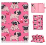 Wholesale Laptop Protective Case Frront Snap Color Painted Smart Stay PU Cover Caring dog For iPad mini 1/2/3/4/5