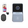 Wifi Video Doorbell Mini Wireless Intercom Two-way Audio Photo Recording Long Standby Doorbell Z20 Grey