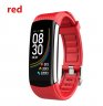 Wholesale Blood Pressure Sleep Exercise Watch Band red Smart Bluetooth Bracelet Temperature Measure ECG Heart Rate