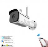 Wholesale with Two Way Audio Motion Detection Alarm and Night Vision white_European Plug Outdoor Security Camera WiFi IP Camera