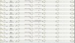 Wholesale Hisense RSAG7.820.6311/ROH (HD500DU-B01) LED Backlight Strips (11) TWO CONNECTORS-SEE NOTE
