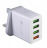 Wholesale Wall Charger Adapter UK Plug 4 Multi-Port Fast Quick Charge QC 3.0 USB Hub