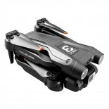 RC Aircraft 4k Obstacle Avoidance 360-Degree Rollover Optical Flow Dual Camera 4-Shaft RC Drone Black 3 Batteries