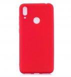 Wholesale Lovely Candy Color Matte TPU Anti-scratch Non-slip Protective Cover Back Case red For HUAWEI Y7 2019