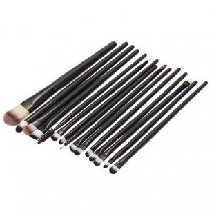 wholesale Hot 15pcs Professional Makeup Brushes Set Make Up Wood Tools