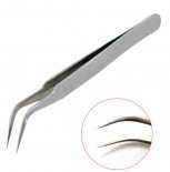Wholesale Stainless Steel Anti-acid Fine Tip Curved Dull Polish Tweezers Forceps Tool
