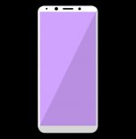 Abctay 3D Full Coverage Anti Purple-ray Tempered Glass Screen Protector White OPPO F5/A73