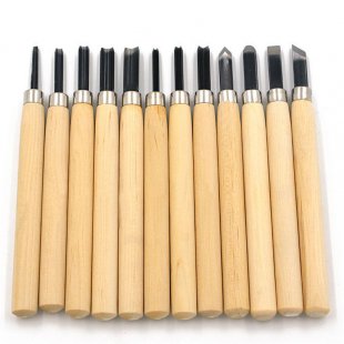 Wholesale 12pc Professional Wood Carving Hand Chisel Knife Tool Set Woodworkers Gouges