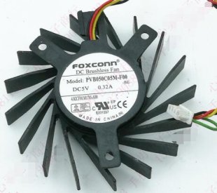 Wholesale FOXCONN PVB050C05M-F00 : 5V 0.32A 3wires cooling fan