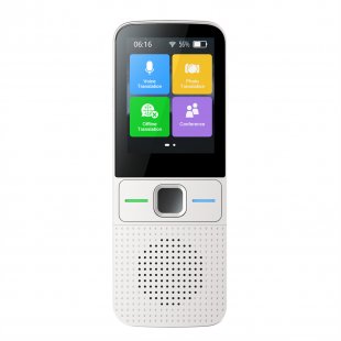 US T10 Translator Intelligent Voice Camera Translator Wifi Online 137 Languages Two-Way Translation White
