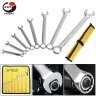 Wholesale 8pcs/set 8 - 24mm Chrome Mirror Dual Wrench Ratchet Spanner Combination Set with Cloth Bag for Home / Office / Construction Site