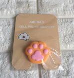 Wholesale Cellphone Stand Orange cat claw Mobile Phone Balloon Bracket Retractable Cartoon Silicone Cute Grip