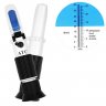 wholesale Handheld refractometer Wine sugar alcohol concentration meter densimeter 0-25% alcohol beer 0-40% Brix grapes ATC