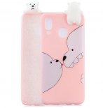 Wholesale Mobile Phone Case+Back Cover Bracket Big white bear For Samsung A10S A20S Color Painting Pattern Drop Protection Soft TPU